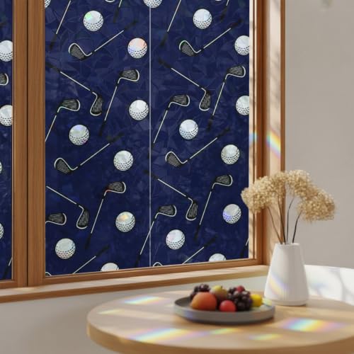 Navy Blue Golf Ball Rainbow Film