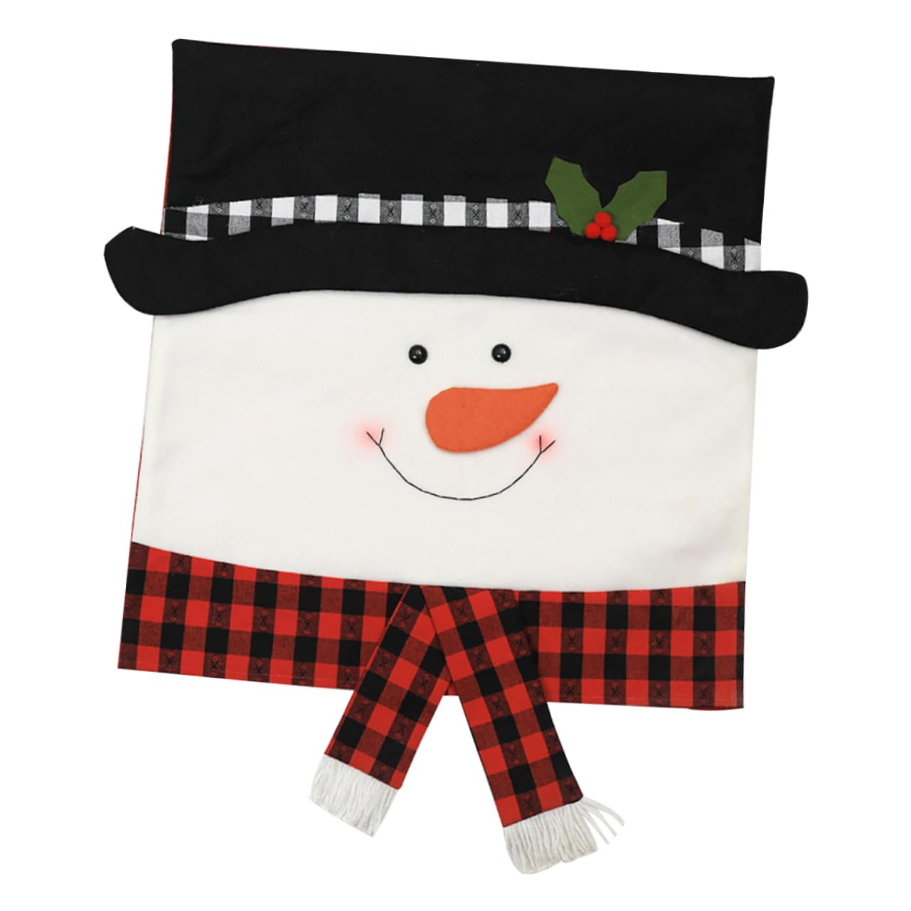 PRETYZOOM 3 Fundas Navideñas para Sillas Decoración Navideña para Respaldos De Sillas Adornos De Natividad Fundas para Sillas De Muñeco De Nieve Fundas para Sillas Navideñas Accesorios