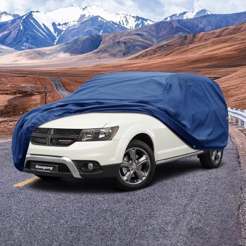Image of Kaugung Heavy Duty SUV Cover Custom Fit for Dodge Journey (2003-2021),SUV Car Cover Waterproof All Weather with Anti-Theft Lock,Sun, Rain, Dust & Snow Protection.(USA Warehouse,Within 3-7 Days)