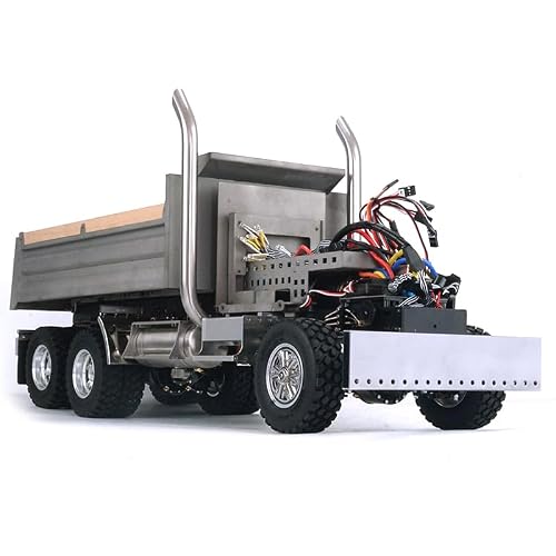 Lesu 1/14 6 * 6 RC Volquete Hidráulico Metálico Modelo Sin Cabina RC Equipo hidráulico de construcción