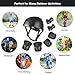 KAMUGO Kids Adjustable Helmet, with Sports Protective Gear Set Knee Elbow Wrist Pads for Toddler Age 3-8 Boys Girls, Bike Skateboard Hoverboard Scooter Rollerblading Helmet Set (Black)