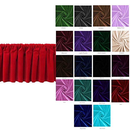 Velvet Curtain Topper Custom Made Wide Modern Home Decorative Top Window Valance #TOP5