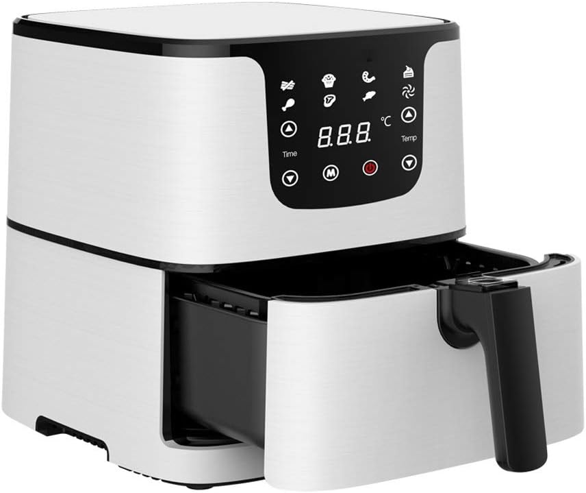 5.5L Multifunction Air Fryer Chicken Oil Free Pizza Cooker Smart Touch LCD Electric Deep Airfryer
