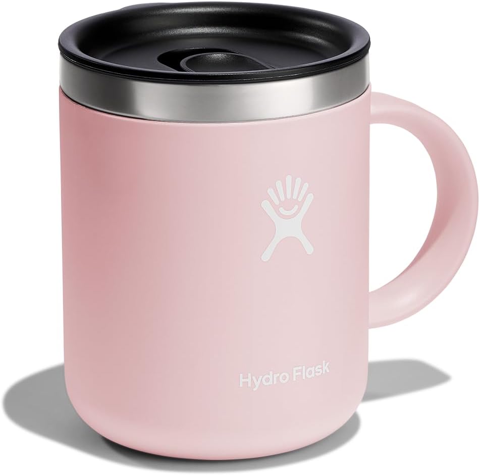 Hydro Flask Coffee Mug – Insulated Stainless Steel, Non Spill, Leak Proof Travel Mug 12 Oz Trillium Pink - Image 2