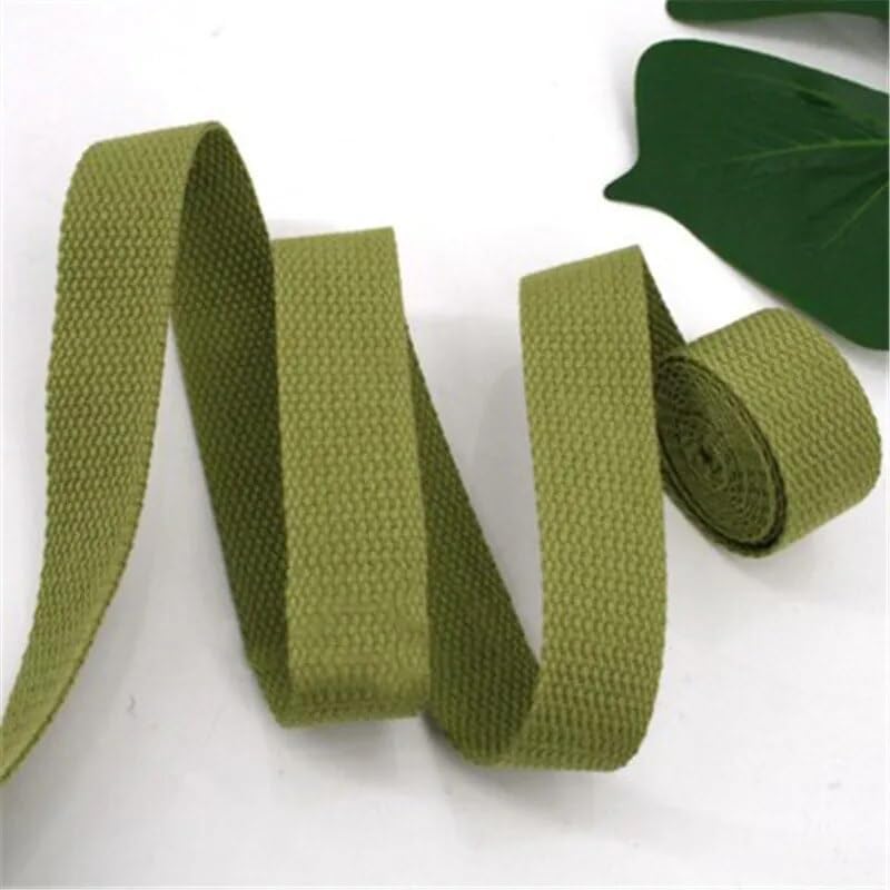 Miniatura 9 de Webbing Strap Cinta De Lona De 2 Metros Y 32mm para Bolso, Cincha De Algodón Y Poliéster, Accesorio para Cinturón De Costura, Novedad Heavy Cotton