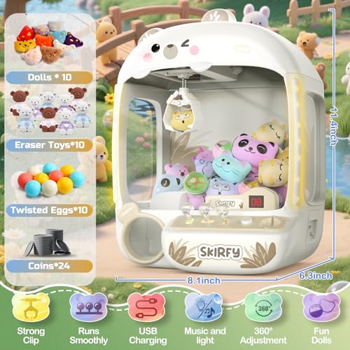 Skirfy Claws Machines for Kids Bear,Vending Machines Toys with Sound,Lights and Furbys for Girls,Arcades Games Toys for Ages 8-13,Birthday Party for 6 7 8 9 Year Old Boys Girls - Image 3
