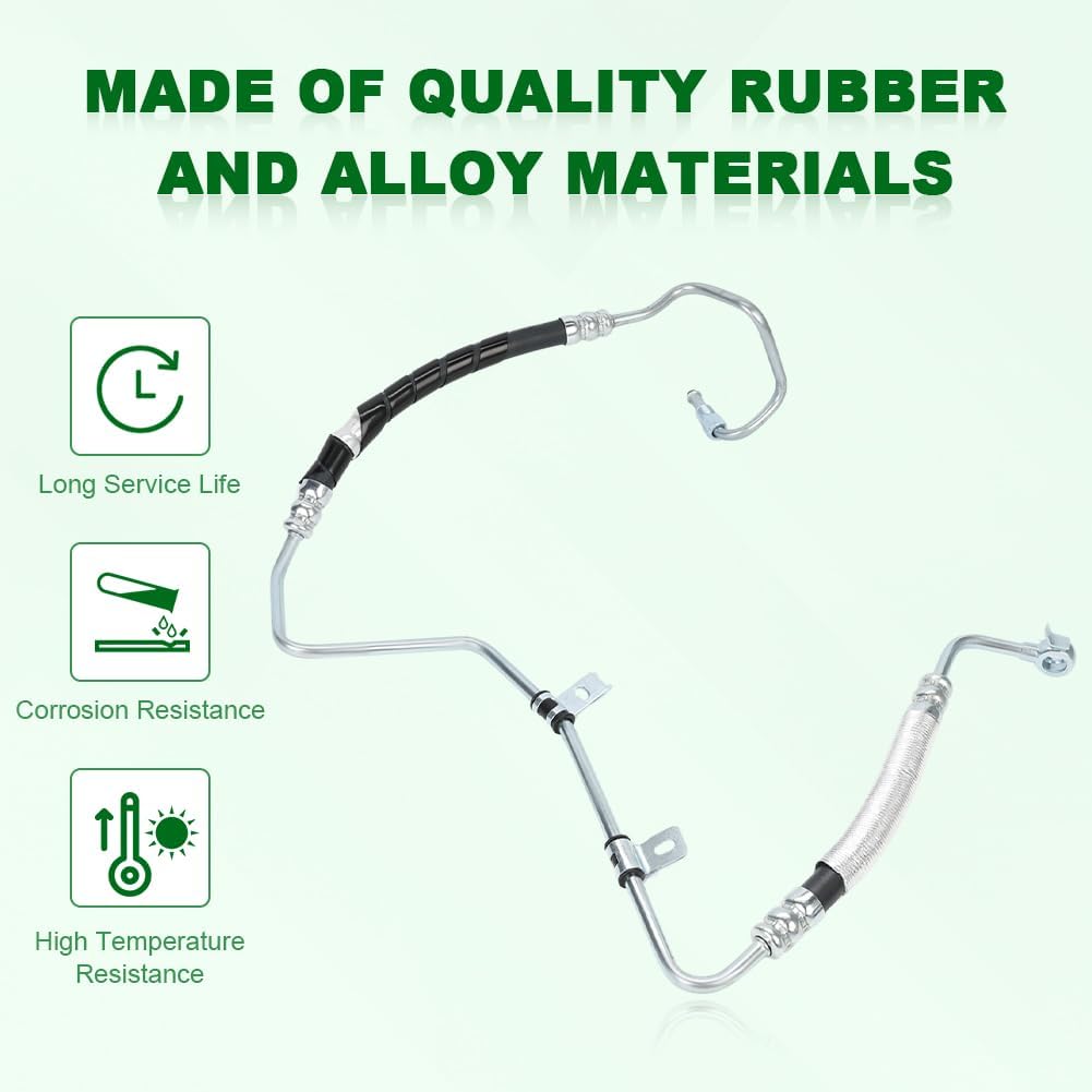 Power Steering Pressure Hose Line Assembly Compatible with 2004 2005 Lexus RX330, Toyota Highlander V6 3.3L 2004 2005 2006 2007 Replacement for 3402350 4441048141
