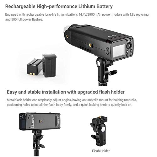 GODOX AD200Pro SoftBox Kit, AD200 Pro with 80x80cm Foldable SoftBox ...
