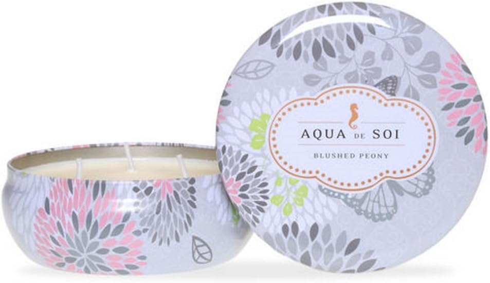 SOI Company Triple Wick Candle, 21 Ounces Blushed Peony