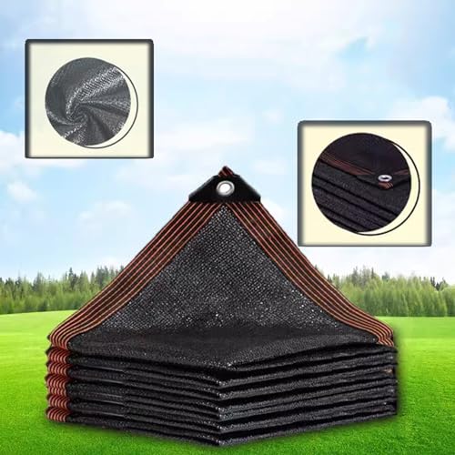 Filet d'ombrage durable noir de haute résistance avec œillets métalliques - 5