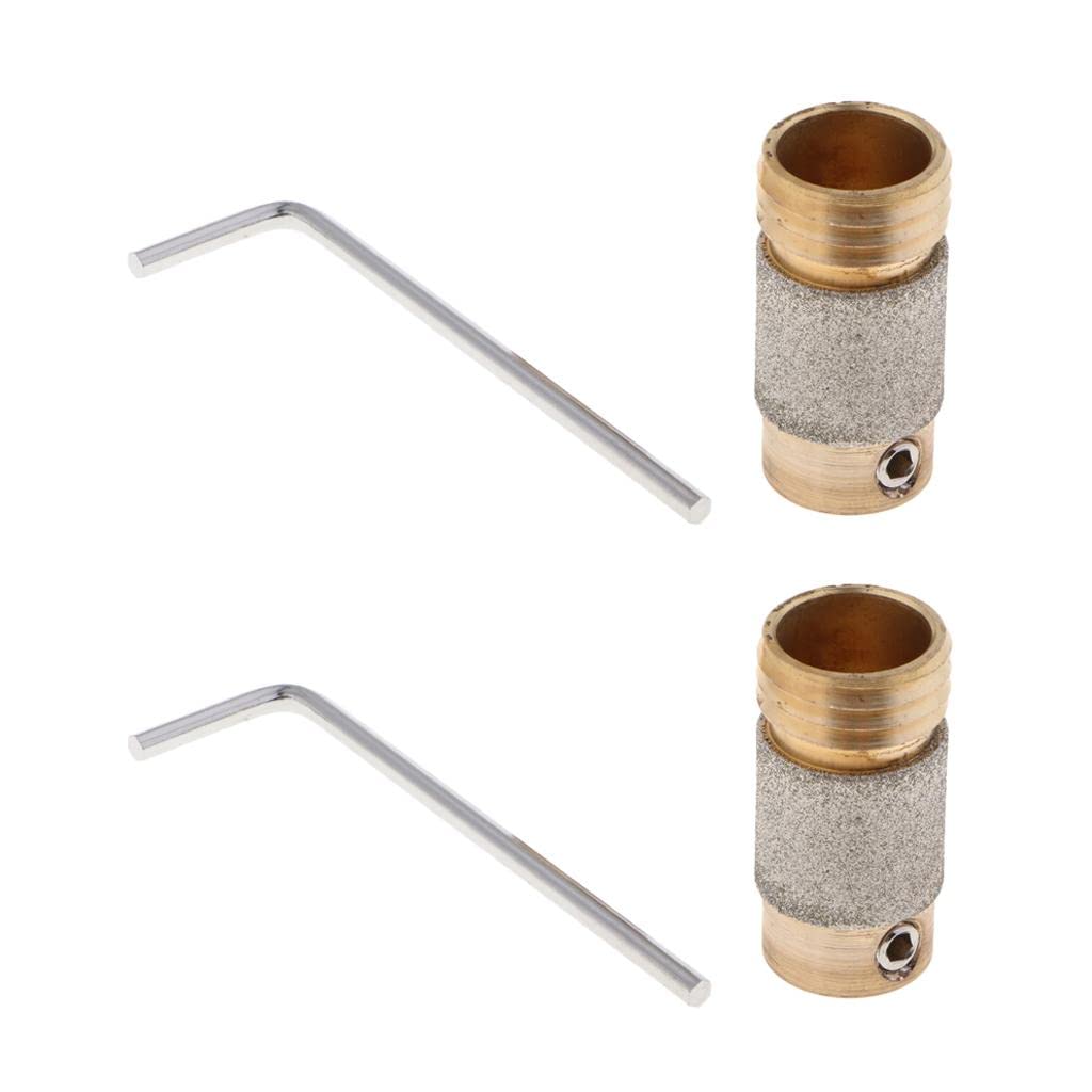 2 Sets Metal Stained Glass Grinder Head Bit Glass Grinding Wheel for Tiles-Crafts - Glass & Mosaics - Glass Art & Mosaic Supplies - Glass Grinding-image-24