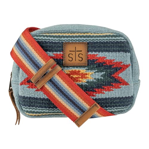 STS Ranchwear Chaynee Valley Serape Collection Kait Sling Leather Compact Stylish Adjustable Belt Bag, One Size