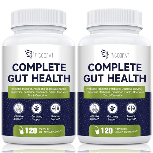 Migcopat Probiotics for Digestive Health, 80 Billion CFU Probiotics, Prebiotics,