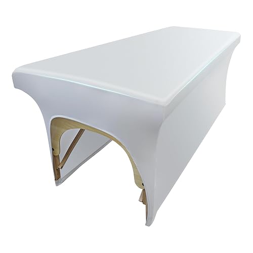 Miniatura 7 de Lufyzora Funda de cama de pestañas de piel sintética lavable para mesa de masaje, impermeable y reutilizable, funda de cama de spa, sin olor y de