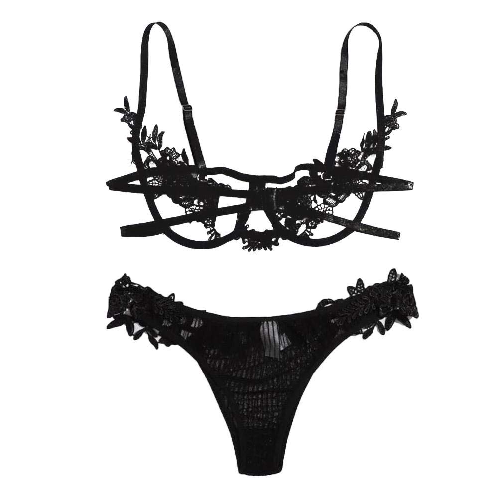 Soutien-gorge ouvert évider et g-string pour sublimer les formes