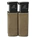 KRYDEX Double Pistol Mag Pouch with Quick Release Kydex Insert (Coyote Brown)