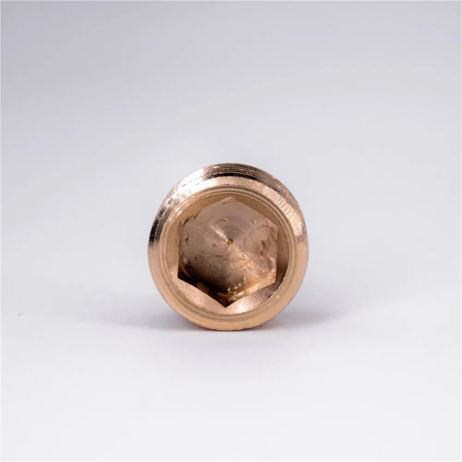 10pcs 1/4" NPT bspt End Cap Countersunk Interel Hex Socket Brass Pipe Fitting Water Gas Fuel(NPT) Brass Hose
