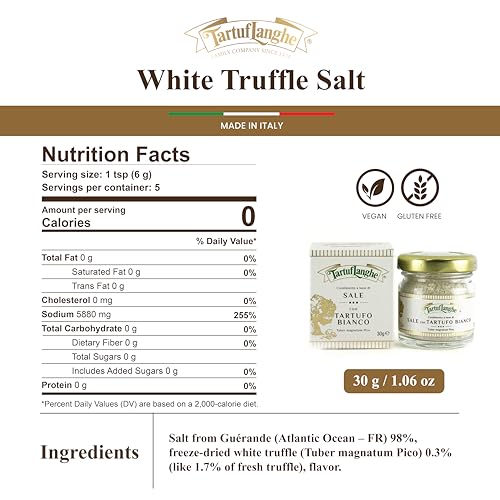 Sal Gourmet con Trufa Blanca TartufLanghe 1.06 oz miniatura 2