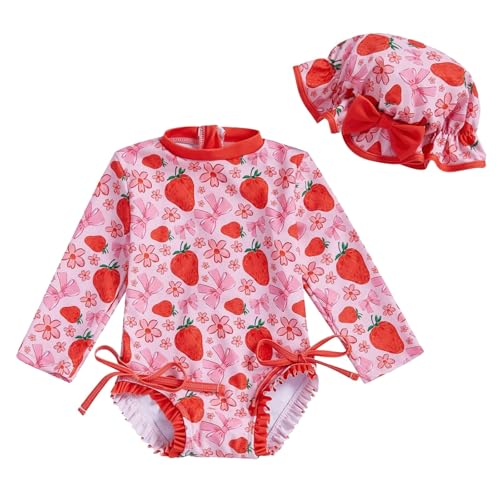 Maillot de bain 3 pièces fille rashguard de protection et tenue de natation bébé