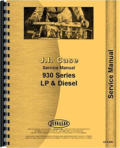 Jensales Case 930 Tractor Service Manual