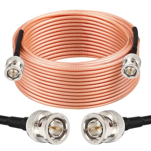 Image of XRDS - RF Flexible 50FT HD-SDI Cable, BNC to BNC Video 75 Ohm RG179 Extension Cable for 4K 1080P 3G HD SDI Camera, Monitor, Recorder, Converter