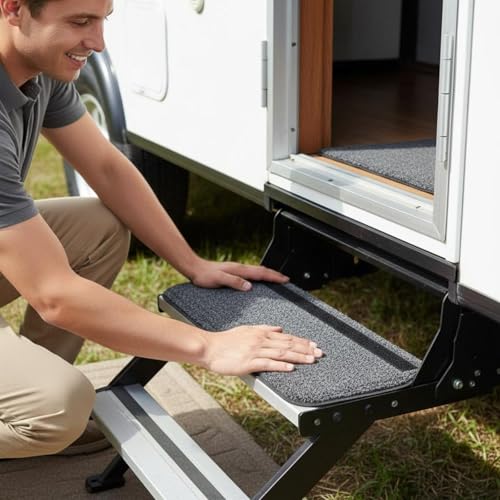 Alfombra de peldaño para RV de 24 pulgadas protector resistente antideslizante 5