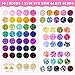 8mm Glass Beads Bracelet Making Kit, 1540pcs 70 Colors Crystal Beads for Jewelry Making, Funtopia Round Glass Beads for Bracelets and DIY Crafts, Solid and Crackle Colors