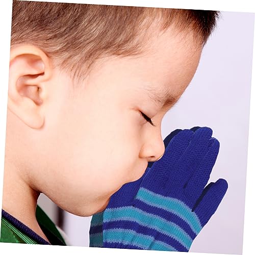 6pairs Boy Girl's Knitted Warm Mittens Boys and Girls Gloves for Winter Touch Winter Mittens4