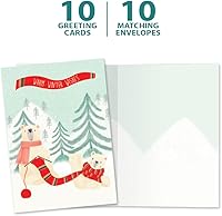 Vista 5 de Tree-Free Greetings Paquete de 10 unidades con sobres a juego, respetuoso con el medio ambiente, fabricado en Estados Unidos, 100% papel reciclado