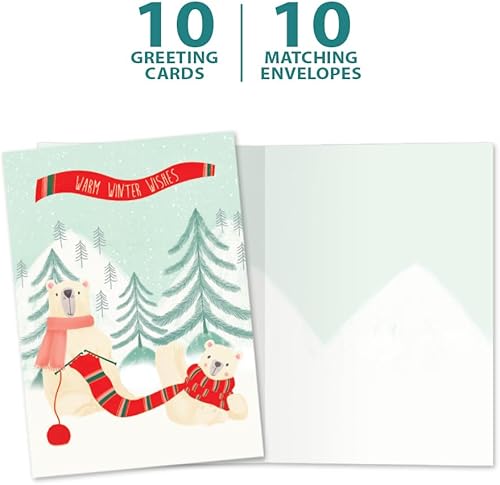 Miniatura 5 de Tree-Free Greetings Paquete de 10 unidades con sobres a juego, respetuoso con el medio ambiente, fabricado en Estados Unidos, 100% papel reciclado,