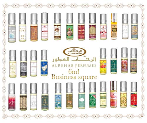 Business Square 6ml Véritable Attar Parfum Sans Alcool Musk Oud Roll on Frangance Haute Qualité Convient à Homme, Femme 100% neuf et original (Red Rose)