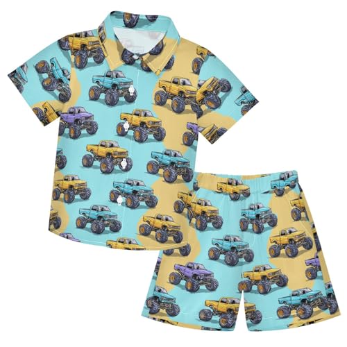 Image of Boccsty Red Strawberry Boy Summer Shorts Sets Hawaiian Toddler Boys T-Shirt & Pants 2 Pcs 3T-10T