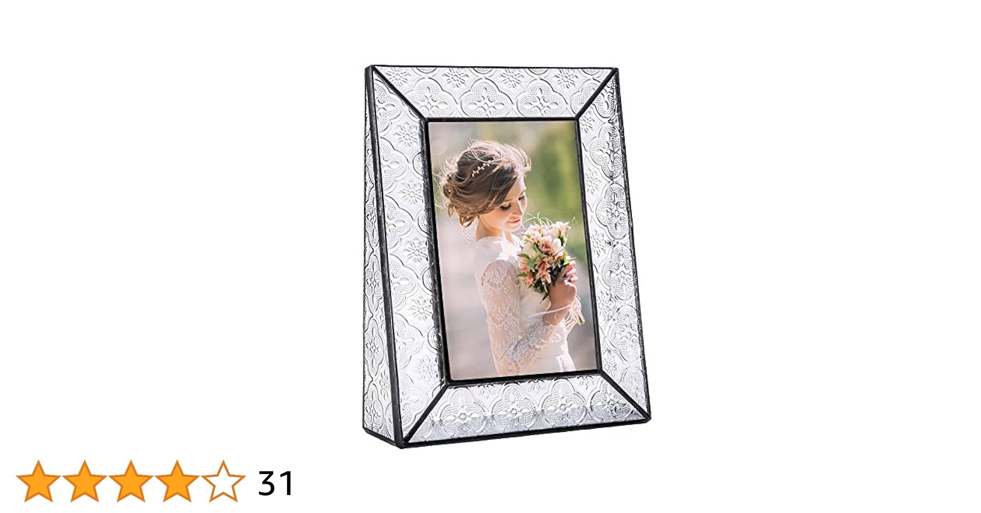 J Devlin Art Glass  ガラス フォトフレーム 写真立て Clear Beveled Glass Picture Frames J Devlin | Glass Photo