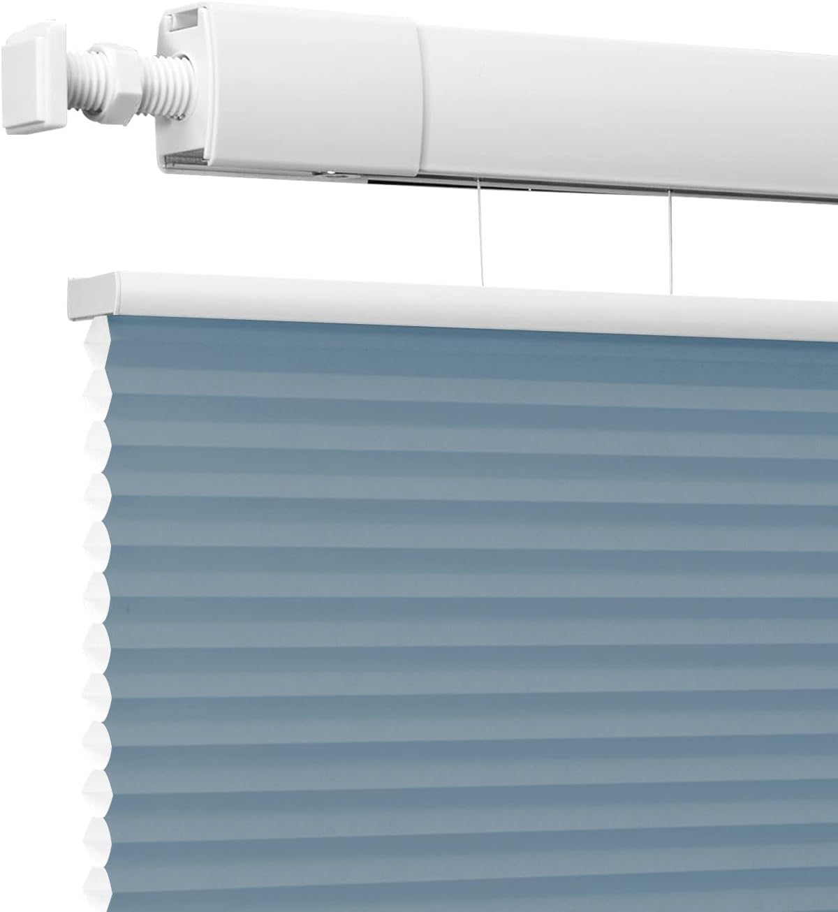 Cordless Honeycomb Cellular Shades with Top Down Bottom Up No Drill No Tools Easy to Install UV Protection Indoor Windows Thermal Insulated Noise Reduction Blinds, Light Filtering-Blue