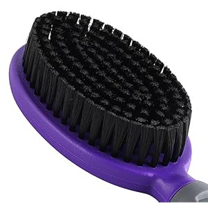 Hertzko Bristle Brush For Dogs and Cats with Long or Short Hair - Dense Bristles Remove Loose Hair from Top Coat, Removes Tangles, Dander, Dust, Trapped Dirt and Dead Undercoat (Single Sided)