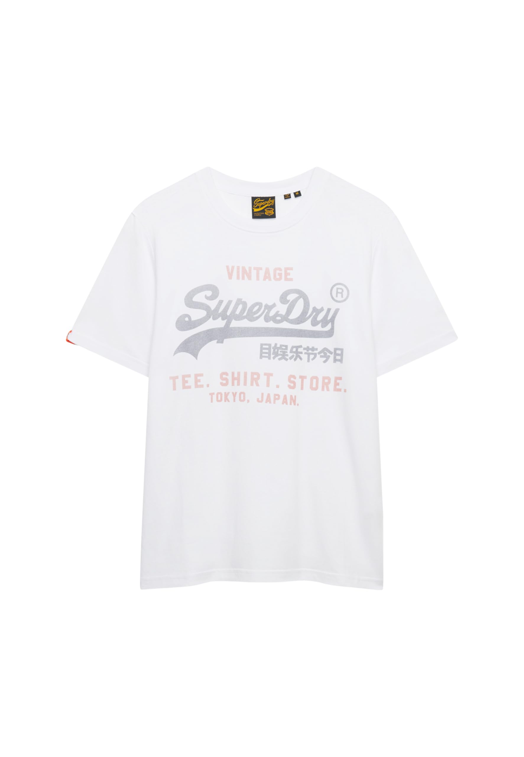 Superdry Men's Vl Heritage Relaxed Tee T-Shirt, Optic, S