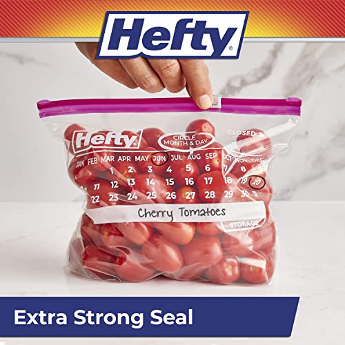 Hefty Slider Calendar Storage Bags,Quart Size,320 Total,40 Count (Pack of 8) - image 3