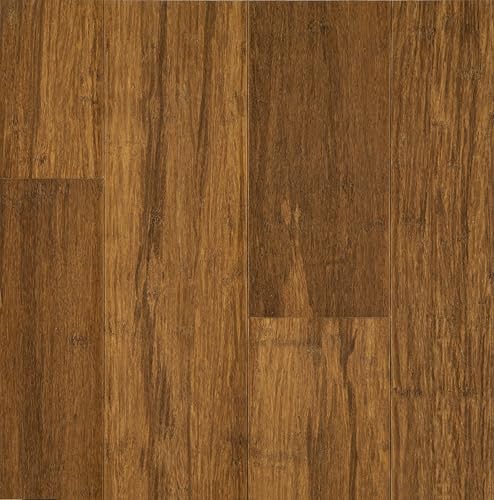 Islander Flooring - Sample Piece 7mm Thick Waterproof Engineered Strand Bamboo DIY Self Install -...