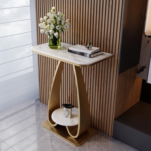Mesa consola para sala de estar y pasillo con estante de almacenamiento práctico 3