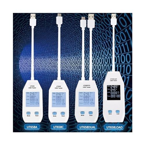 Testeur de chargeur USB UT658C Type-C et A pour mesure de courant - 5