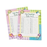 OTC - 24 pc Baby Shower Game - Baby Necessities from A to Z, Siza 8 1/2'x11' by OTC