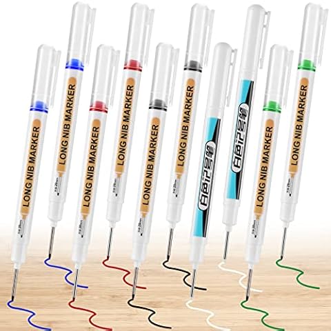 ZZOUFI Rotulador Carpintero Marcador Agujeros Profundos Cover