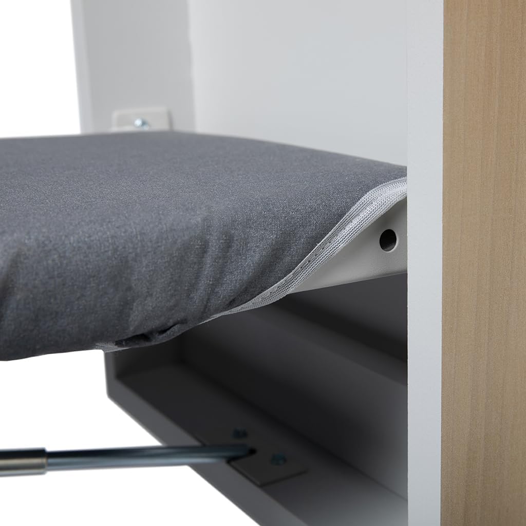 TIVIT Ironing Board Cover for Handi-Press Iron-A-Way Wall Mounted Ironing Boards 42-46" Long Adjustable Straps, Alumitek, Scorch Resistant, Thick Padding - Made in Italy - Oeko-TEX Certified