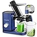 Juicer lento, Amzchef Cold Press Slow Juicer Slow Masticating, fácil de limpiar, motor silencioso, 3 '' de gran canal de alimentación no poroso filtro cepillo sin BPA