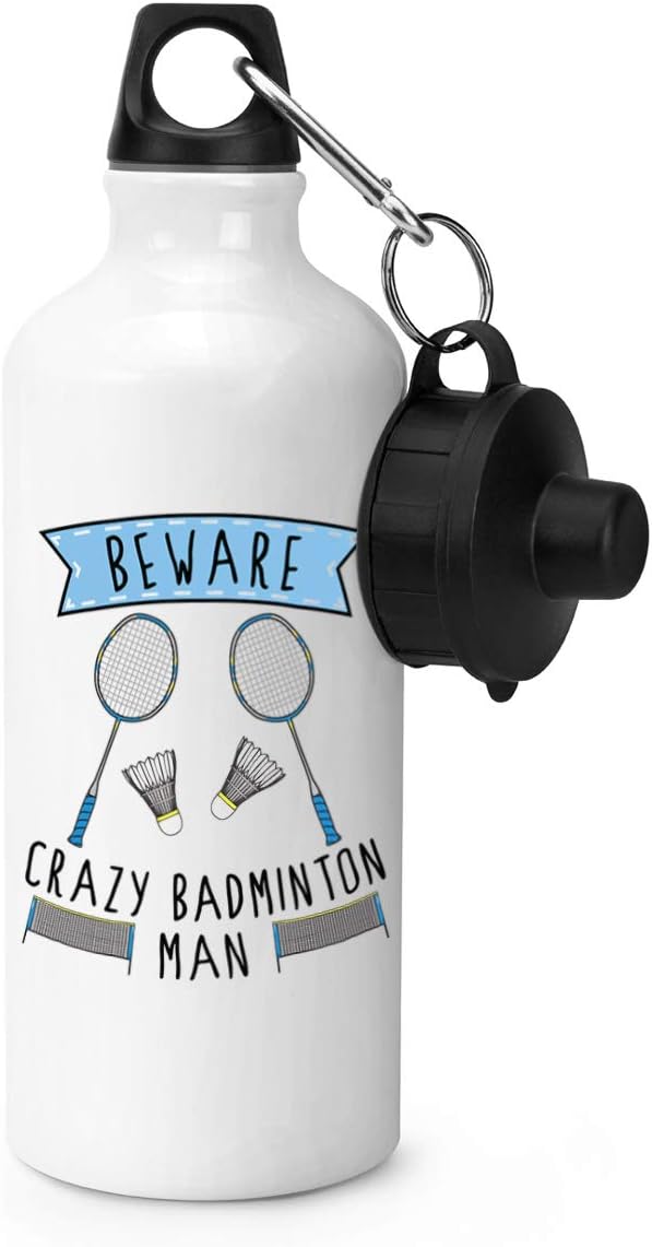 Beware Crazy Badminton Lady Sottobicchiere Bevande Tappetino