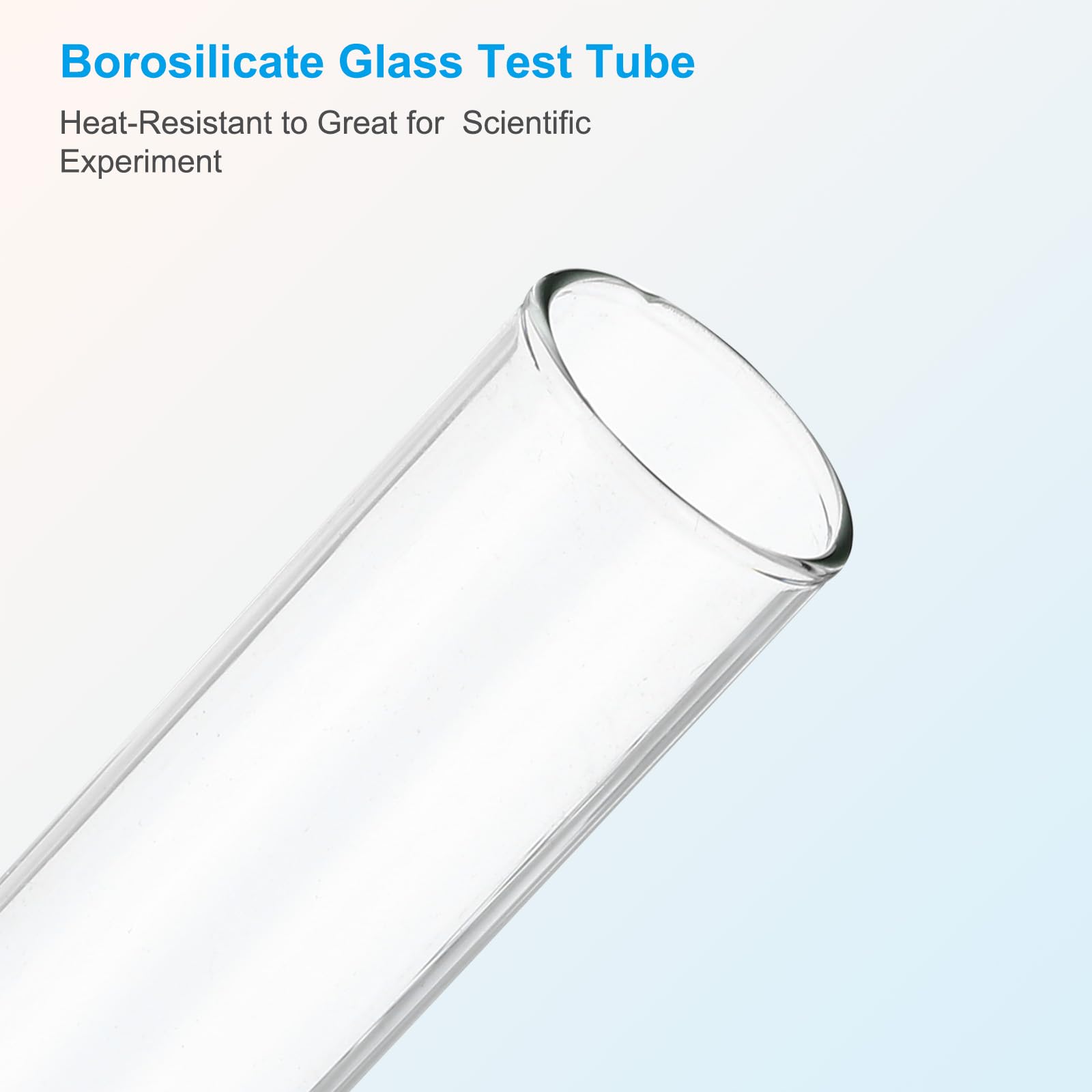 PATIKIL Tubi Prova 12ml, 50pz 4.92x0.63" Contenitori Provette Vetro Trasparente Fondo Tondo Propagazione Piante Esperimenti Scientifici, Caramelle, Sale Bagno, Perline