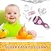 Baby Fruit Feeder Pacifier (3 Pack) | baby Food feeder | fresh fruit Teething Toy Feeder | Silicone Nipple, Teether, Soother, Pouches for Babies by Cradle Plus