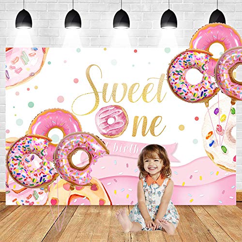 6Pcs Pink Donut Balloons Party Decoration Sprinkle Donut Mylar Balloons For Kids Girl Birthday Party Baby Shower Gender Reveal Wedding Supplies #TOP2