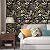 Laatse Vintage Wallpaper Peel and Stick Black Floral Wallpaper 17.5'' x 393'' Gold Leaf Contact Paper Vinyl Waterproof Self Adhesive Boho Botanical Wall Paper for Bedroom Shlef Cabinet Décor