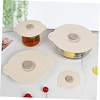Vista 4 de Hemoton Cubierta de silicona para cuenco a prueba de fugas, reutilizable, tapa universal, sellada, para uso diario, accesorio de cocina